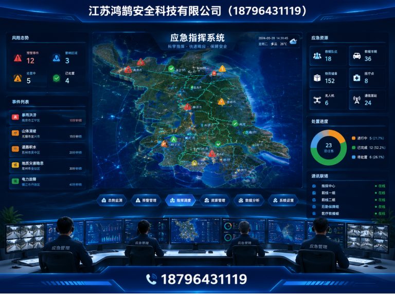 西安消防通信指挥展示图